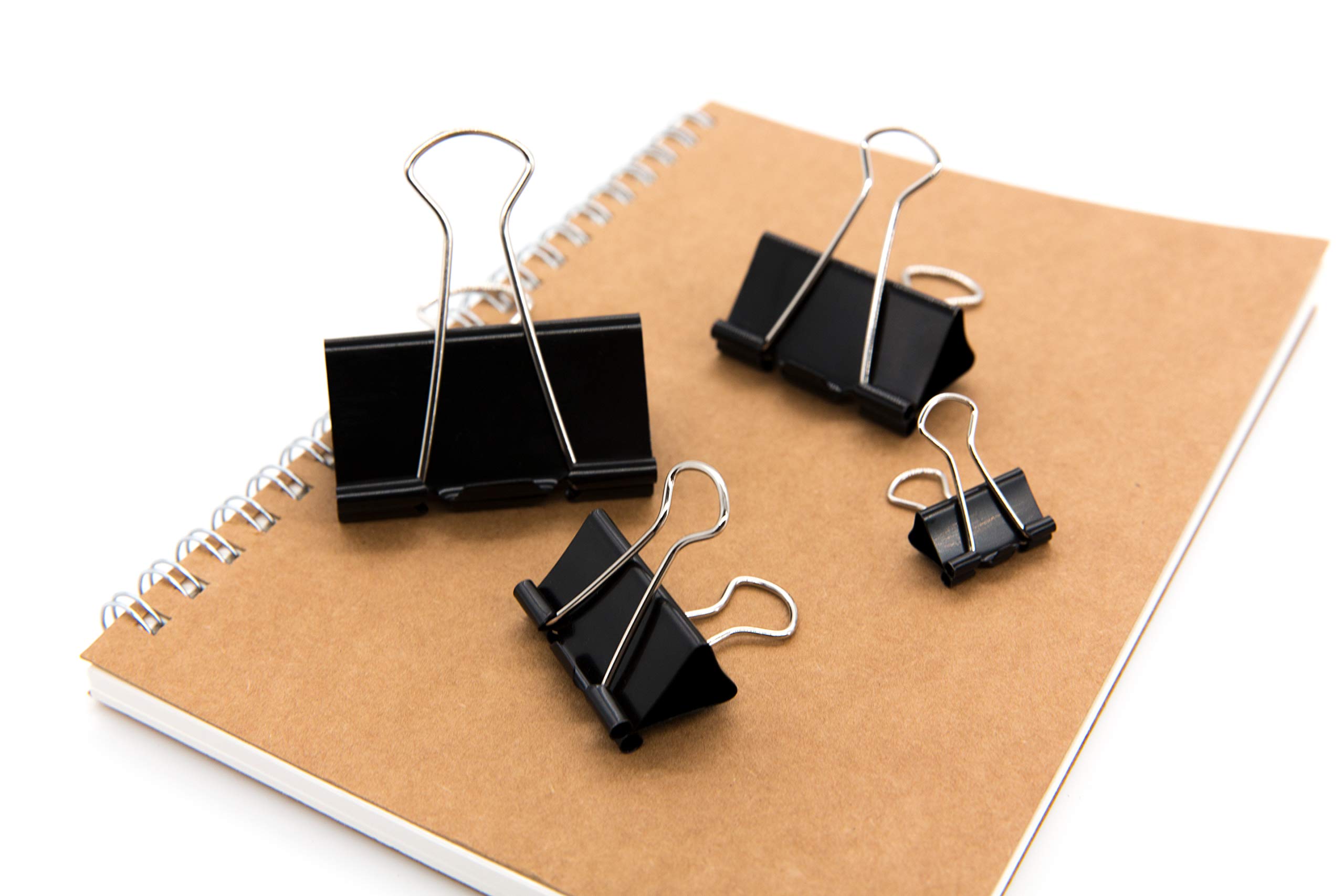 Assorted Steel Binder Clips Collection