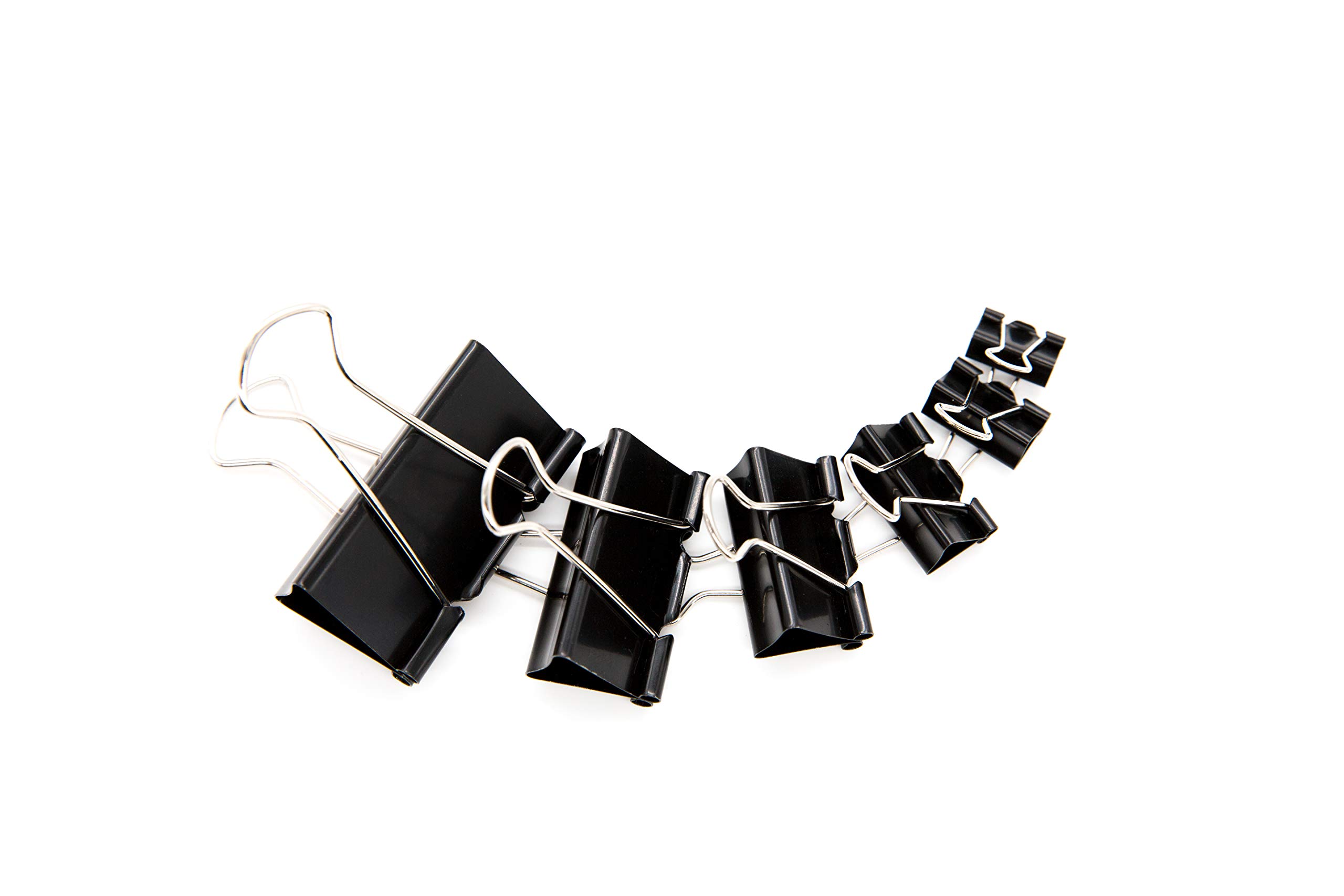 Assorted Steel Binder Clips Collection