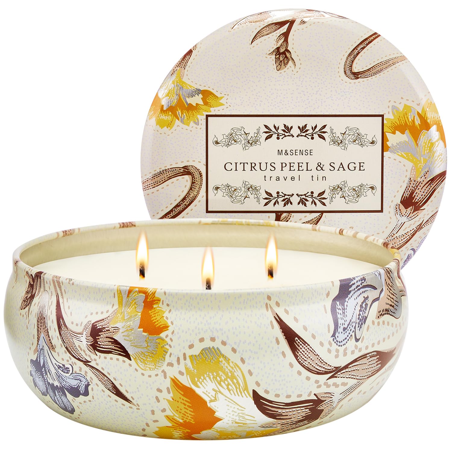 Citrus & Sage Three-Wick Candle