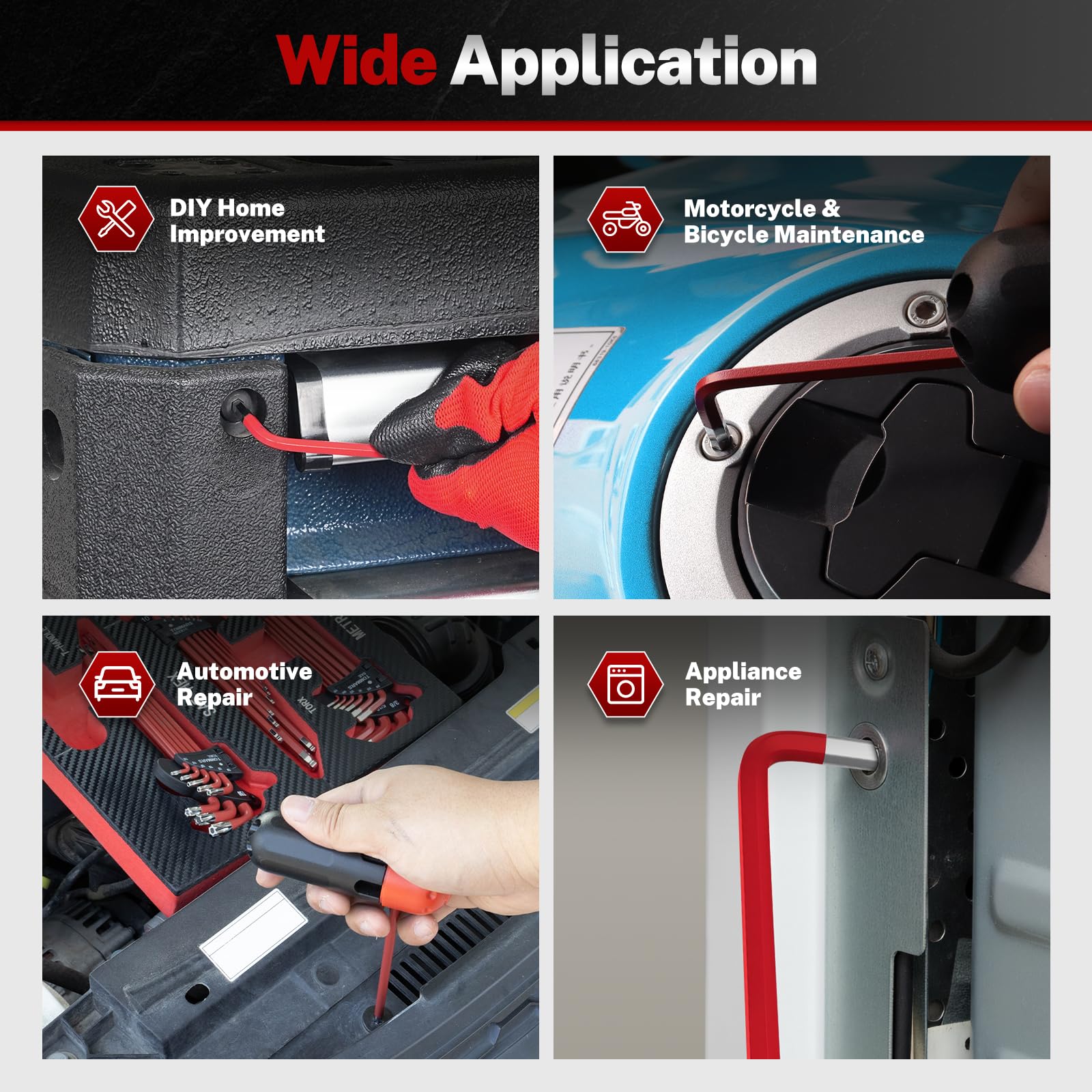 Premium S2 Steel Magnetic Ball-End Hex Key Set