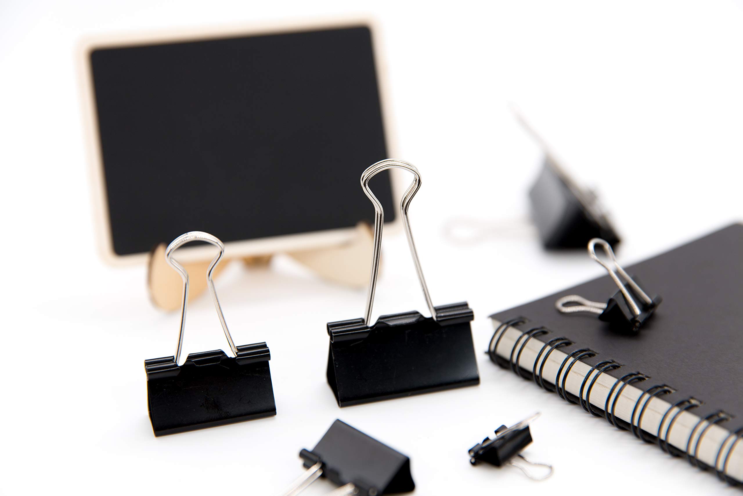 Assorted Steel Binder Clips Collection